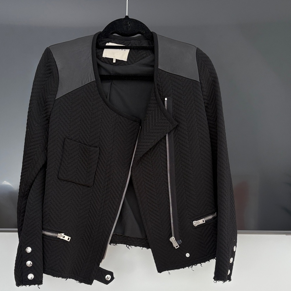 IRO Black and Gray Women's Blazer
